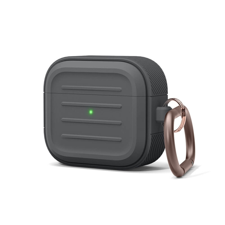 ELAGO AirPod 3 Armor Hang Case Dark Grey in de groep HOME ELECTRONICS / Audio & Beeld / Koptelefoon & Accessoires / Accessoires bij TP E-commerce Nordic AB (C01827)