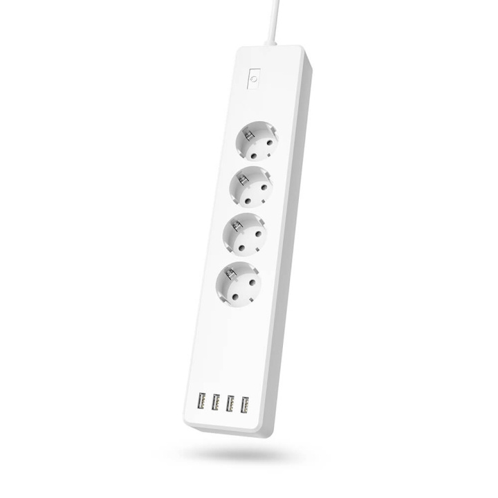 HAMA WiFi Power strip 4-way Overload Protection in de groep HUISHOUDEN & TUIN / Elektriciteit & Verlichting / Stekkerblokken bij TP E-commerce Nordic AB (C02190)