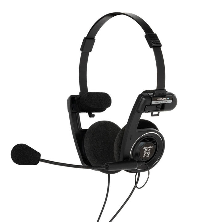 KOSS Hörlur PortaPro Communication Headset On-Ear Mic Svart in de groep COMPUTERS & RANDAPPARATUUR / Computeraccessoires / Koptelefoon bij TP E-commerce Nordic AB (C02222)