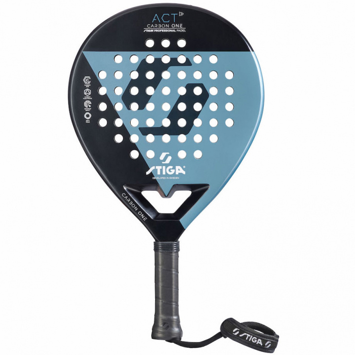 Stiga ACT Padelracket Svart/Blå in de groep SPORT, VRIJE TIJD & HOBBY / Sportuitrusting / Padelrackets bij TP E-commerce Nordic AB (C02281)