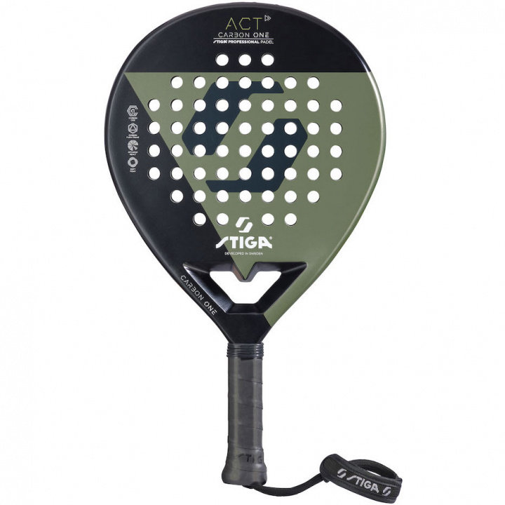 Stiga ACT Padelracket Svart/Grön in de groep SPORT, VRIJE TIJD & HOBBY / Sportuitrusting / Padelrackets bij TP E-commerce Nordic AB (C02282)