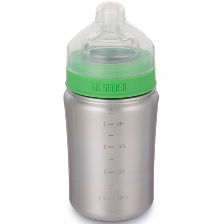 Klean Kanteen Baby Bottle 266ml Brushed Stainless in de groep SPEELGOED, KINDER- & BABYPRODUCTEN / Eten & Drinken / Babyflessen & Accessoires bij TP E-commerce Nordic AB (C02376)