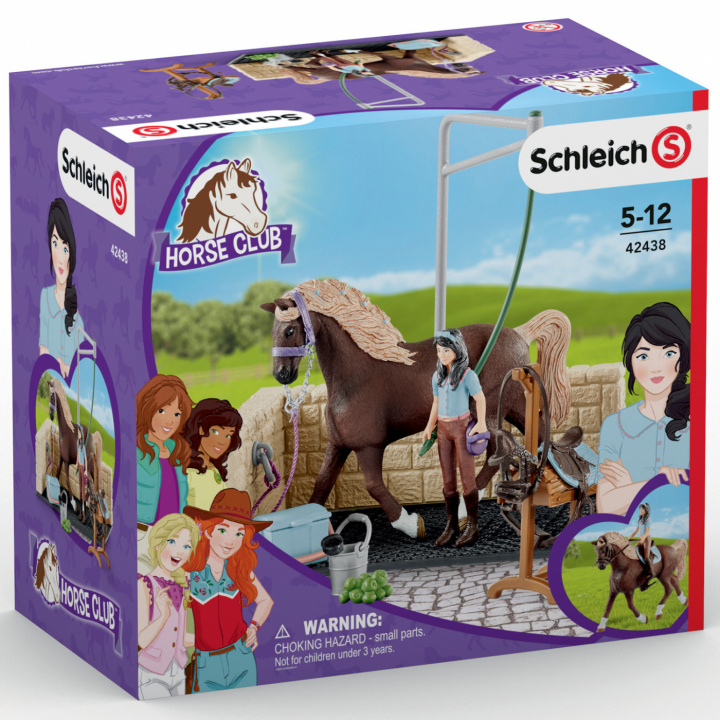 Schleich Washing area with Horse Club Emily & Luna in de groep SPEELGOED, KINDER- & BABYPRODUCTEN / Speelgoed / Figuren, Miniaturen & accessoires bij TP E-commerce Nordic AB (C02404)