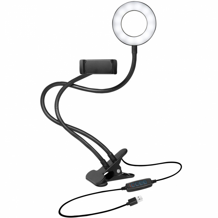 Ring light för smartphone Ø8,5 in de groep HOME ELECTRONICS / Foto & Video / Fotoapparatuur / Ringlicht bij TP E-commerce Nordic AB (C02664)