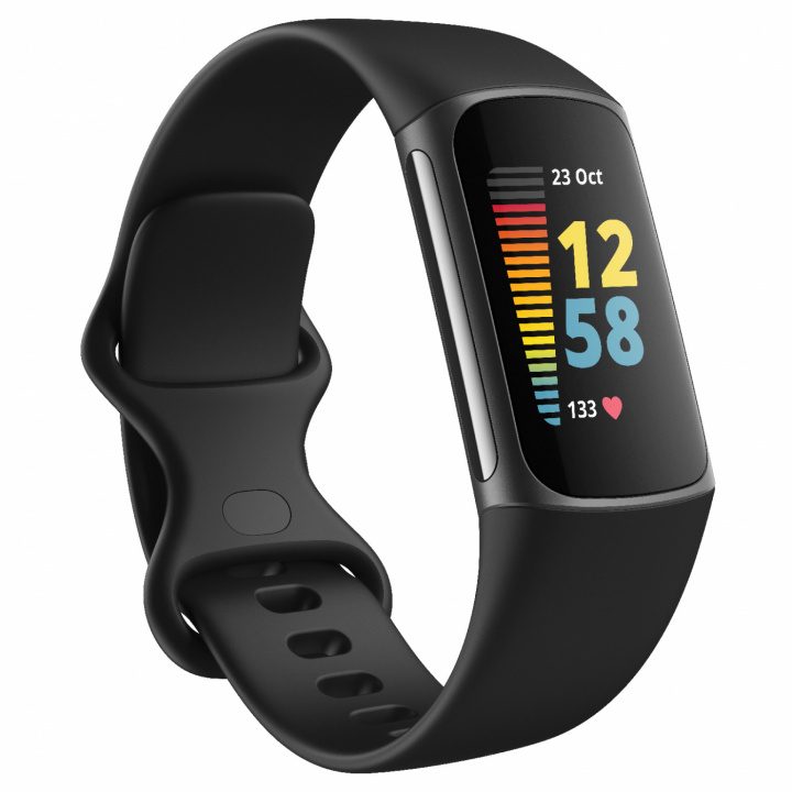 Fitbit Charge 5, Black/Graphite in de groep SPORT, VRIJE TIJD & HOBBY / Smartwatch & Activiteitsmeters / Activiteitsarmbanden bij TP E-commerce Nordic AB (C02750)