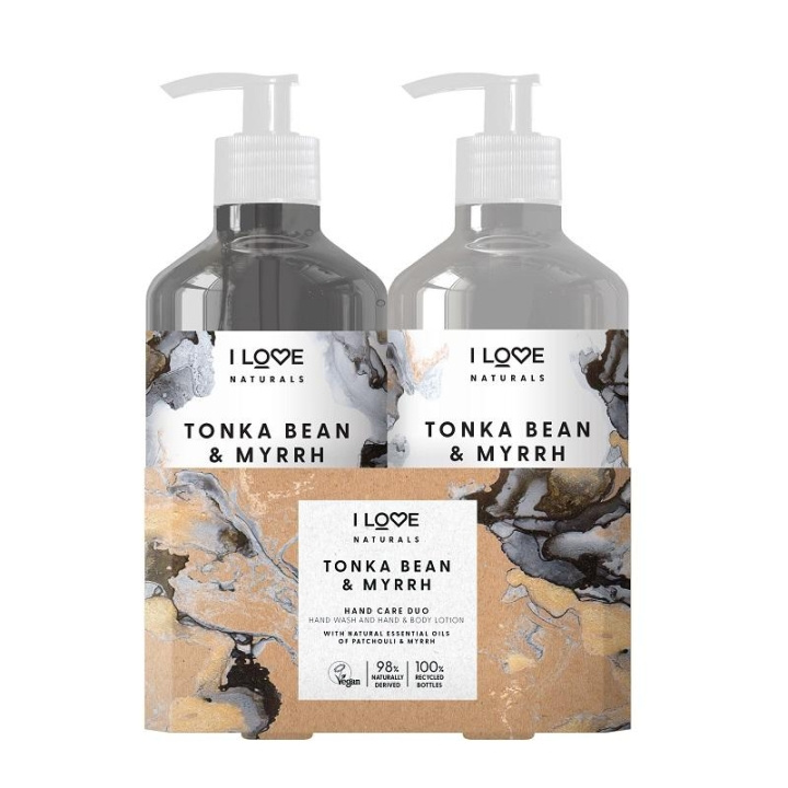 Giftset I Love Naturals Hand Care Duo Tonka Bean & Myrrh in de groep BEAUTY & HEALTH / Manicure/pedicure / Handcrèmes bij TP E-commerce Nordic AB (C02781)