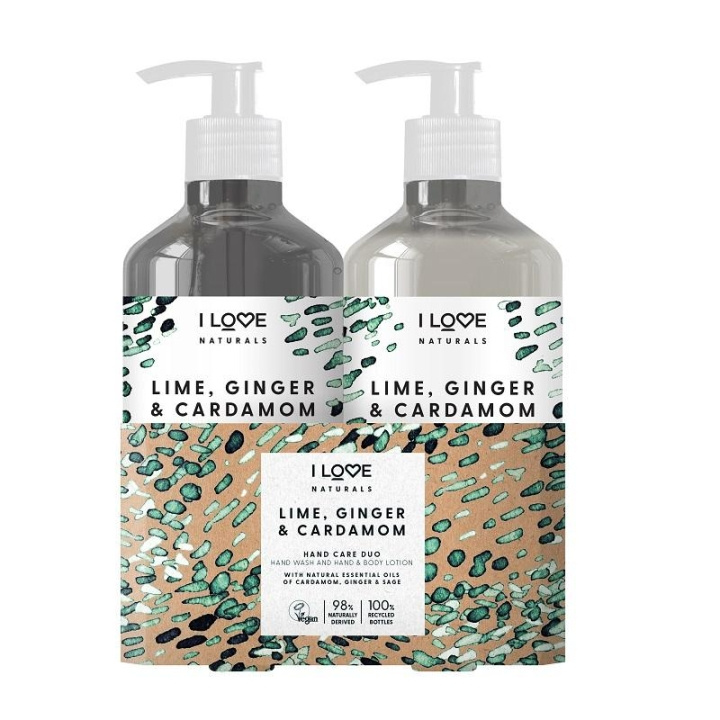 Giftset I Love Naturals Hand Care Duo Ginger & Cardamom in de groep BEAUTY & HEALTH / Manicure/pedicure / Handcrèmes bij TP E-commerce Nordic AB (C02783)