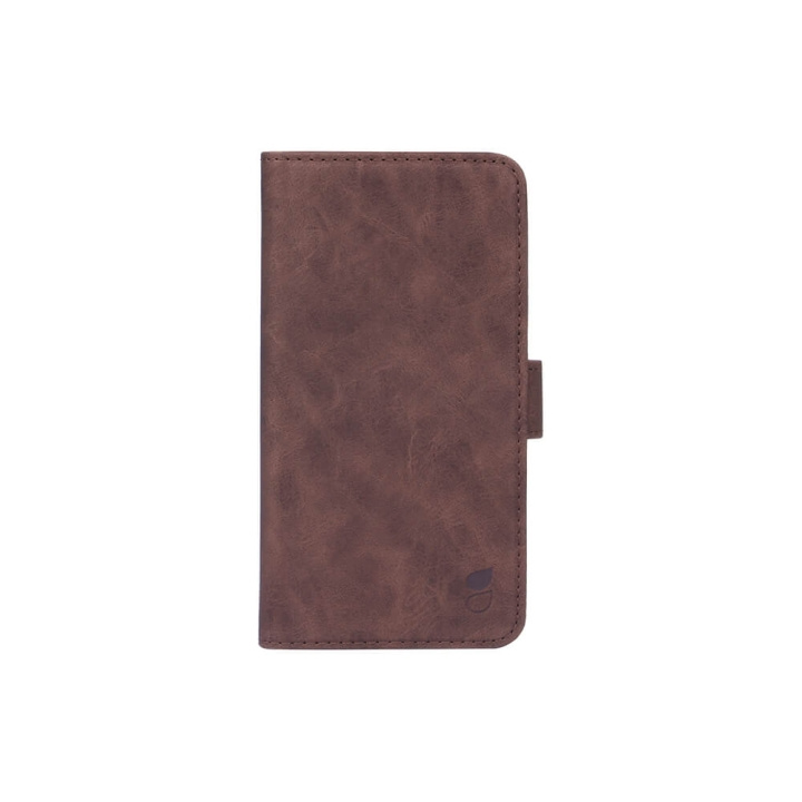 GEAR Mobile Wallet Brown Nubuck PU iPhone 11 Pro Max in de groep SMARTPHONE & TABLETS / Mobielbescherming / Apple / iPhone 11 Pro Max / Wallet Case bij TP E-commerce Nordic AB (C02795)