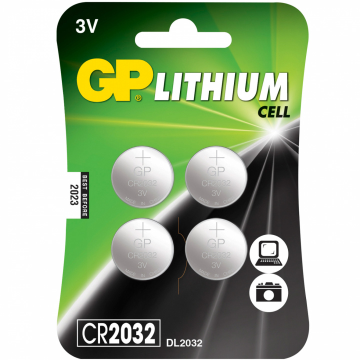 CR2032 3V Knappcell 4-pack in de groep HOME ELECTRONICS / Batterijen & Opladers / Batterijen / Knoopcel bij TP E-commerce Nordic AB (C02828)
