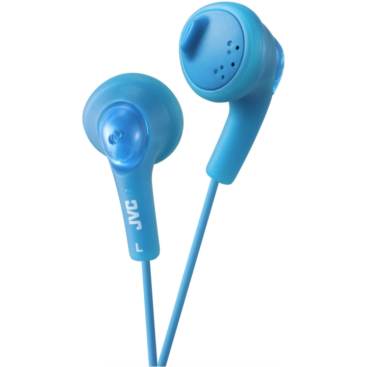 JVC Koptelefoon F160 Gumy Bass-Boost In-Ear Blauw in de groep HOME ELECTRONICS / Audio & Beeld / Koptelefoon & Accessoires / Koptelefoon bij TP E-commerce Nordic AB (C02967)