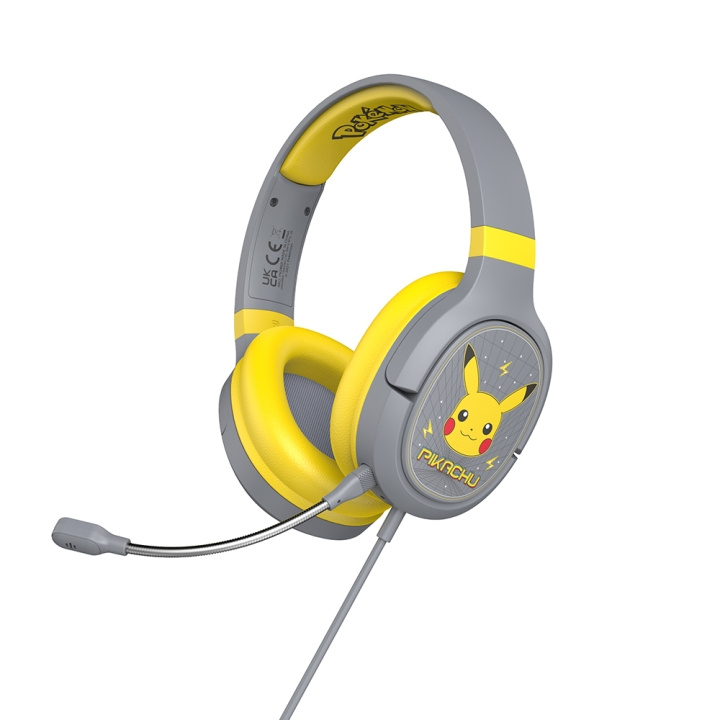 POKEMON Pikachu Gaming Headphone/Headset Over Ear Boom Mic in de groep COMPUTERS & RANDAPPARATUUR / GAMING / Koptelefoon bij TP E-commerce Nordic AB (C02977)
