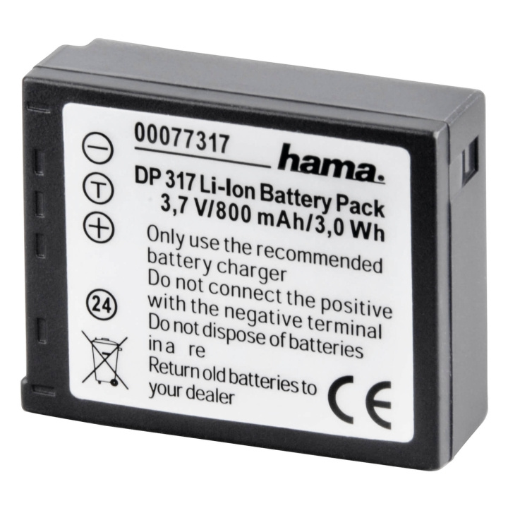 DP 317 Li-Ion Battery for Pan asonic CGA-S007E in de groep HOME ELECTRONICS / Foto & Video / Camerabatterijen bij TP E-commerce Nordic AB (C03237)