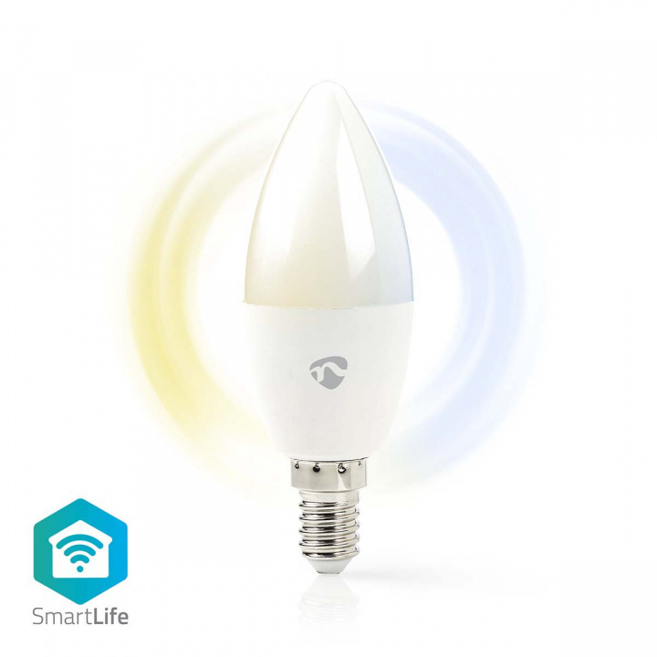 Nedis SmartLife LED Bulb | Wi-Fi | E14 | 470 lm | 4.9 W | Warm tot Koel Wit | 2700 - 6500 K | Android™ / IOS | Kaars | 1 Stuks in de groep HUISHOUDEN & TUIN / Smart home / Slimme verlichting bij TP E-commerce Nordic AB (C03305)