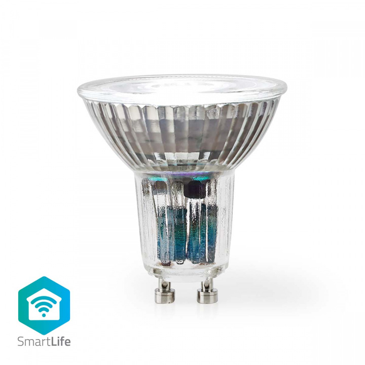 Nedis SmartLife LED Spot | Wi-Fi | GU10 | 345 lm | 5 W | Warm tot Koel Wit | 2700 - 6500 K | Energieklasse: G | Android™ / IOS | PAR16 | 1 Stuks in de groep HUISHOUDEN & TUIN / Smart home / Slimme verlichting bij TP E-commerce Nordic AB (C03306)