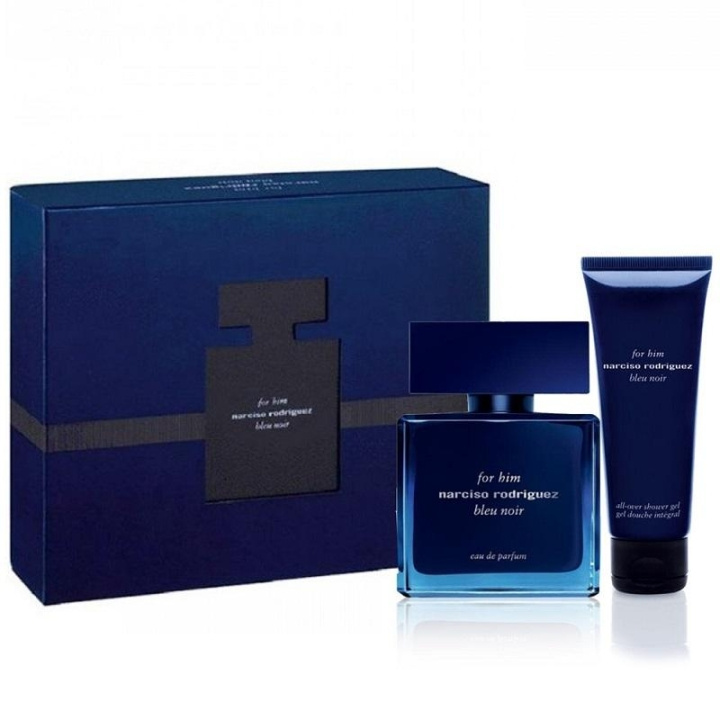 Giftset Narciso Rodriguez Bleu Noir for Him Edp 50ml + Shower Gel 75ml in de groep BEAUTY & HEALTH / Geuren & Parfum / Parfum / Parfum voor hem bij TP E-commerce Nordic AB (C03350)