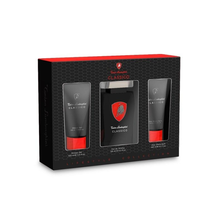 Giftset Lamborghini Classico Edt 125ml + Shower Gel 100ml + Aftershave Balm 100ml in de groep BEAUTY & HEALTH / Cadeausets / Cadeausets voor hem bij TP E-commerce Nordic AB (C03354)