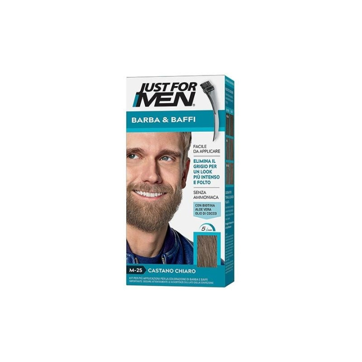 Just For Men Moustache & Beard - Light Brown M25 in de groep BEAUTY & HEALTH / Haar & Styling / Baardverzorging / Baardverf bij TP E-commerce Nordic AB (C03453)