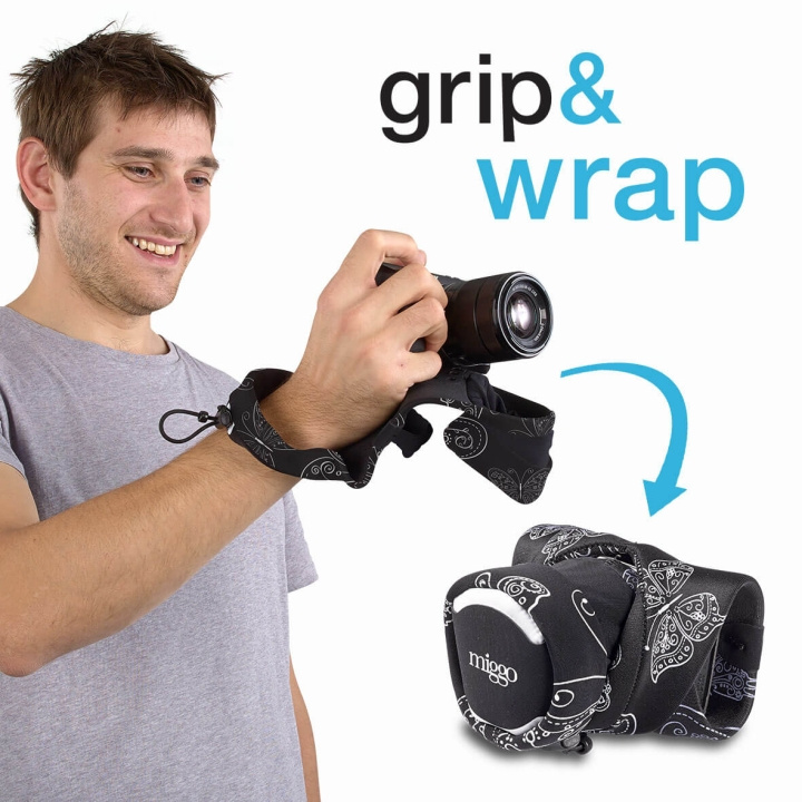 Protective Case with Grip Gri p and Wrap for CSC, Black in de groep HOME ELECTRONICS / Foto & Video / Fotoapparatuur / Cameratassen bij TP E-commerce Nordic AB (C03627)