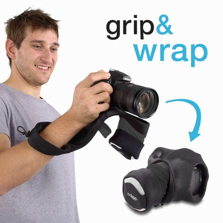 Protective Case with Grip Gri p and Wrap for DSLR, Black in de groep HOME ELECTRONICS / Foto & Video / Fotoapparatuur / Cameratassen bij TP E-commerce Nordic AB (C03628)