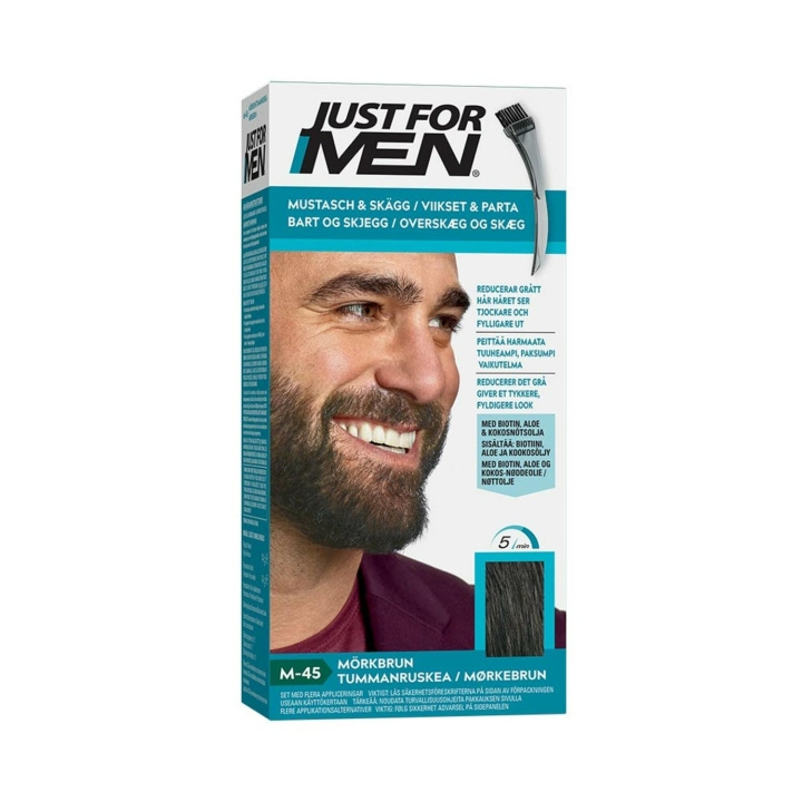 Just For Men Moustache & Beard - Dark Brown M45 in de groep BEAUTY & HEALTH / Haar & Styling / Baardverzorging / Baardverf bij TP E-commerce Nordic AB (C03657)