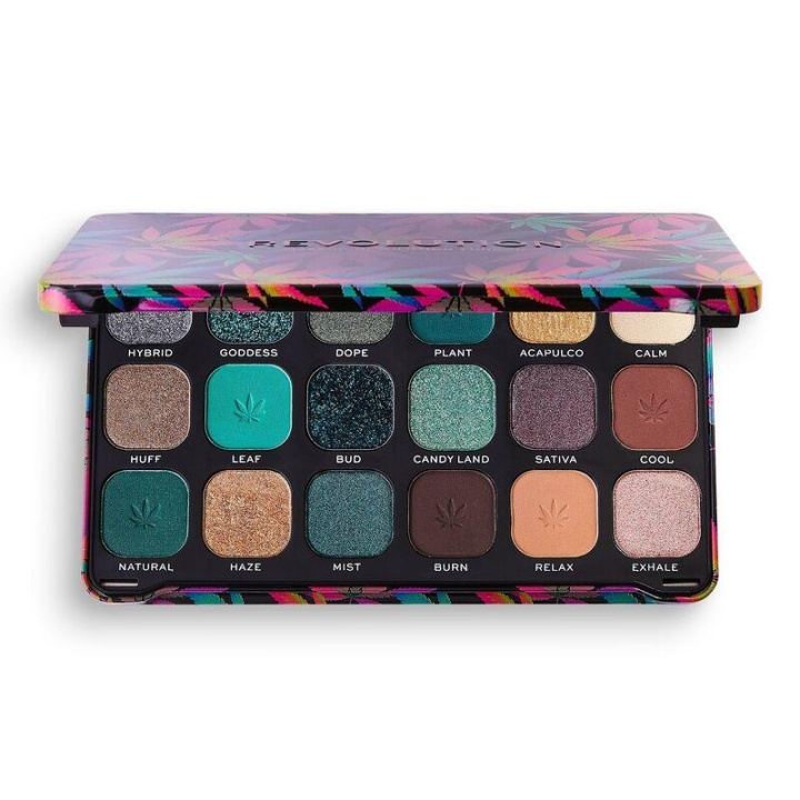 Makeup Revolution Forever Flawless Chilled with Cannabis Sativa Palette in de groep BEAUTY & HEALTH / Makeup / Ogen & Wenkbrauwen / Oogschaduw bij TP E-commerce Nordic AB (C03682)