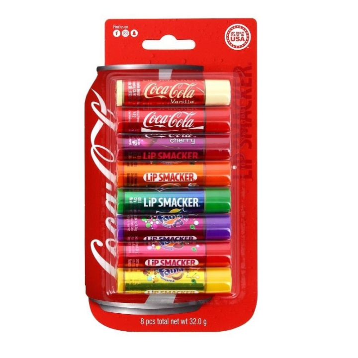 Lip Smacker Coca-Cola Party Pack 8pcs in de groep BEAUTY & HEALTH / Makeup / Lippen / Lippenbalsem bij TP E-commerce Nordic AB (C03683)