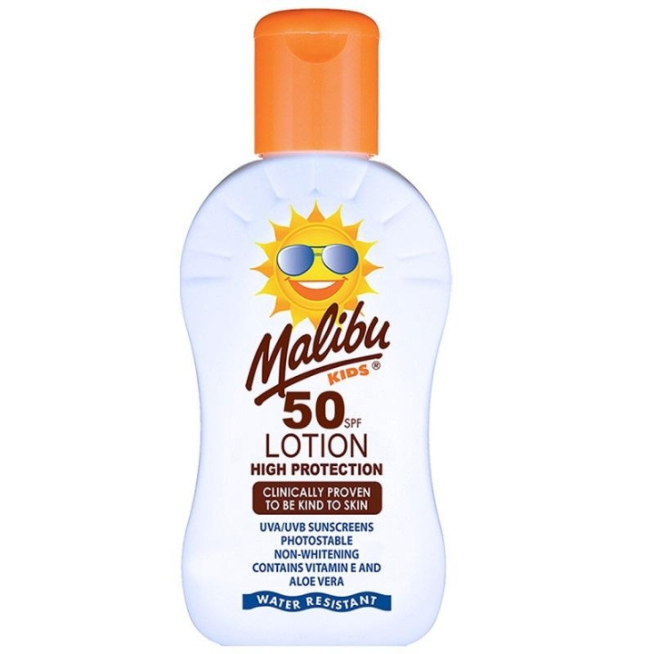 Malibu Kids Sun Lotion SPF50 200ml in de groep BEAUTY & HEALTH / Huidsverzorging / Zonnebank / Zonnebescherming bij TP E-commerce Nordic AB (C03708)