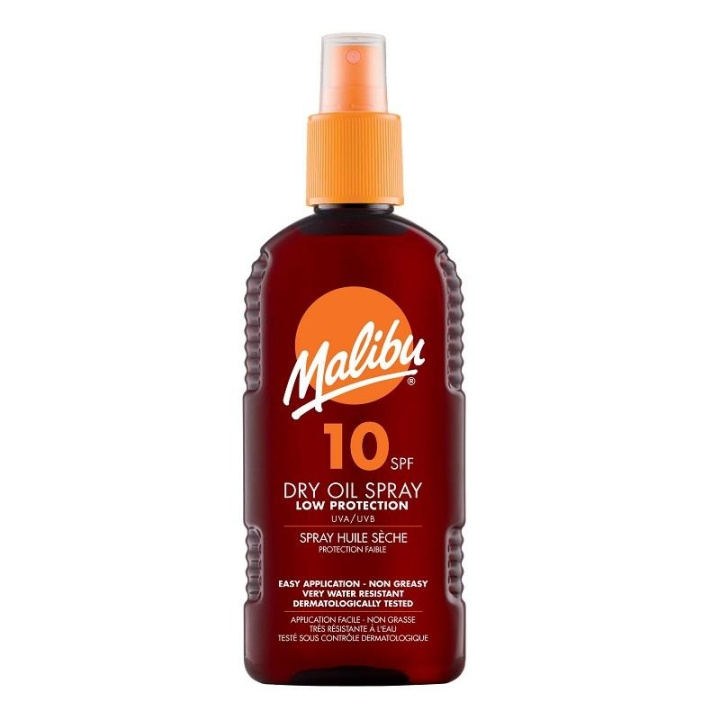 Malibu Dry Oil Spray SPF10 200ml in de groep BEAUTY & HEALTH / Huidsverzorging / Zonnebank / Zonnebescherming bij TP E-commerce Nordic AB (C03715)