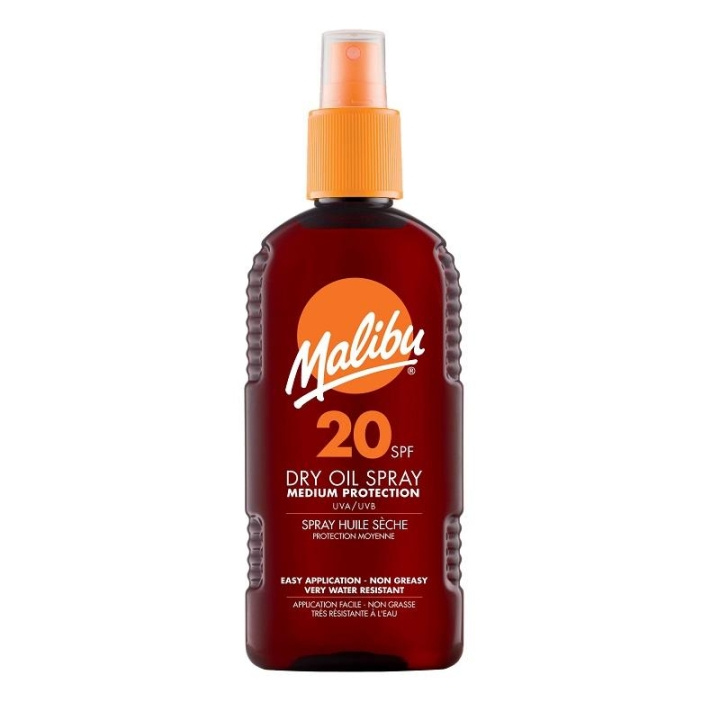 Malibu Dry Oil Spray SPF20 200ml in de groep BEAUTY & HEALTH / Huidsverzorging / Zonnebank / Zonnebescherming bij TP E-commerce Nordic AB (C03716)