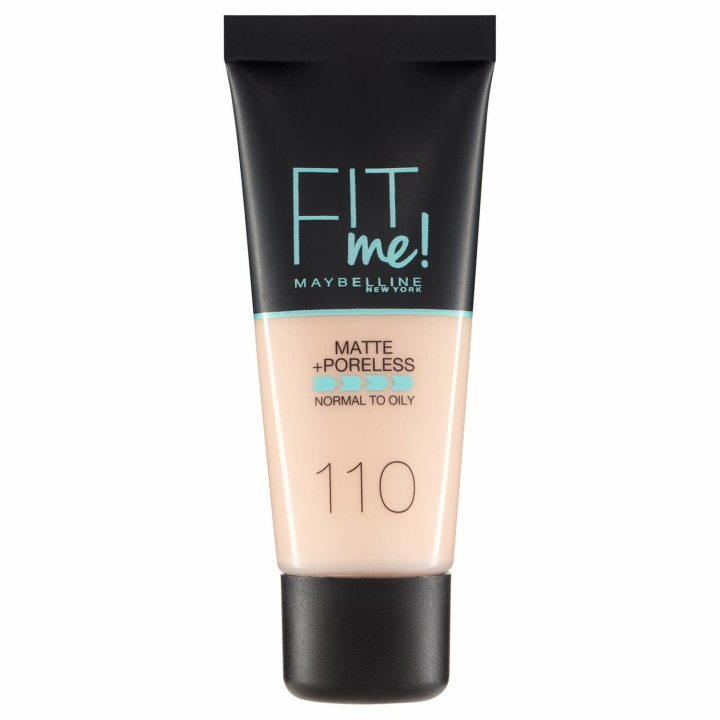 Maybelline Fit Me Matte + Poreless Foundation - 110 Porcelain in de groep BEAUTY & HEALTH / Makeup / Make-up gezicht / Foundation bij TP E-commerce Nordic AB (C03773)