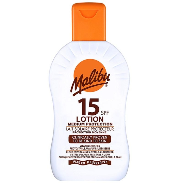 Malibu Sun Lotion SPF15 200ml in de groep BEAUTY & HEALTH / Huidsverzorging / Zonnebank / Zonnebescherming bij TP E-commerce Nordic AB (C03783)