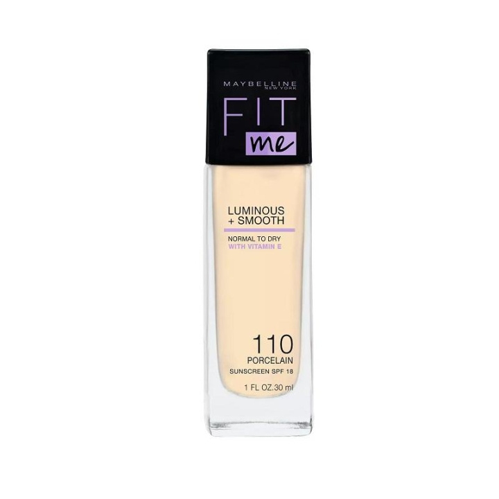 Maybelline Fit Me Luminous + Smooth Foundation - 110 Porcelain in de groep BEAUTY & HEALTH / Makeup / Make-up gezicht / Foundation bij TP E-commerce Nordic AB (C03795)