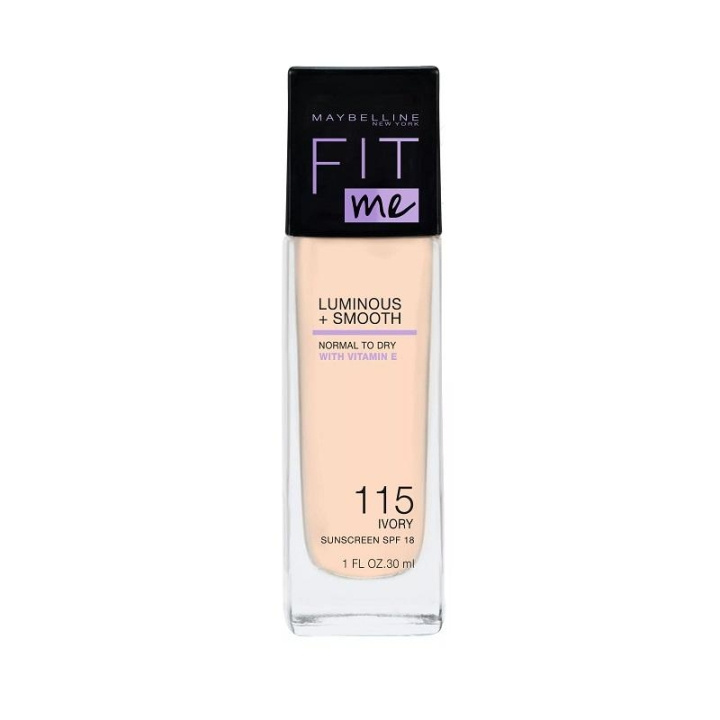 Maybelline Fit Me Luminous + Smooth Foundation - 115 Ivory in de groep BEAUTY & HEALTH / Makeup / Make-up gezicht / Foundation bij TP E-commerce Nordic AB (C03796)