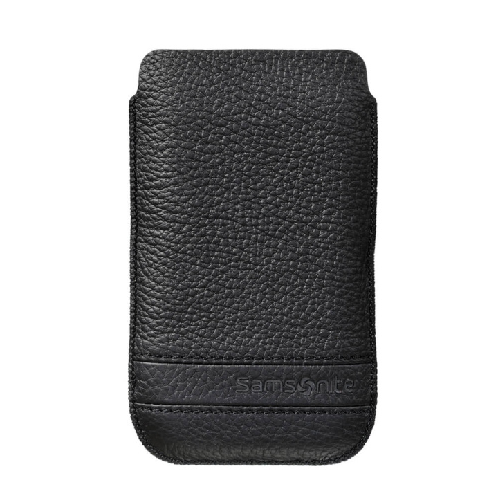 SAMSONITE Mobile Bag Classic Leather Small Black in de groep SMARTPHONE & TABLETS / Mobielbescherming / Universele bescherming / Wallet Case bij TP E-commerce Nordic AB (C03852)