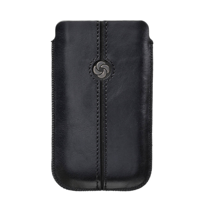 SAMSONITE Mobile Bag Dezir Leather Large Black in de groep SMARTPHONE & TABLETS / Mobielbescherming / Universele bescherming / Wallet Case bij TP E-commerce Nordic AB (C03862)