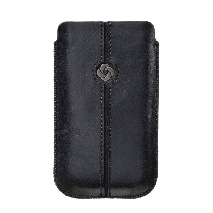 SAMSONITE Mobile Bag Dezir Leather Small Black in de groep SMARTPHONE & TABLETS / Mobielbescherming / Universele bescherming / Wallet Case bij TP E-commerce Nordic AB (C03870)