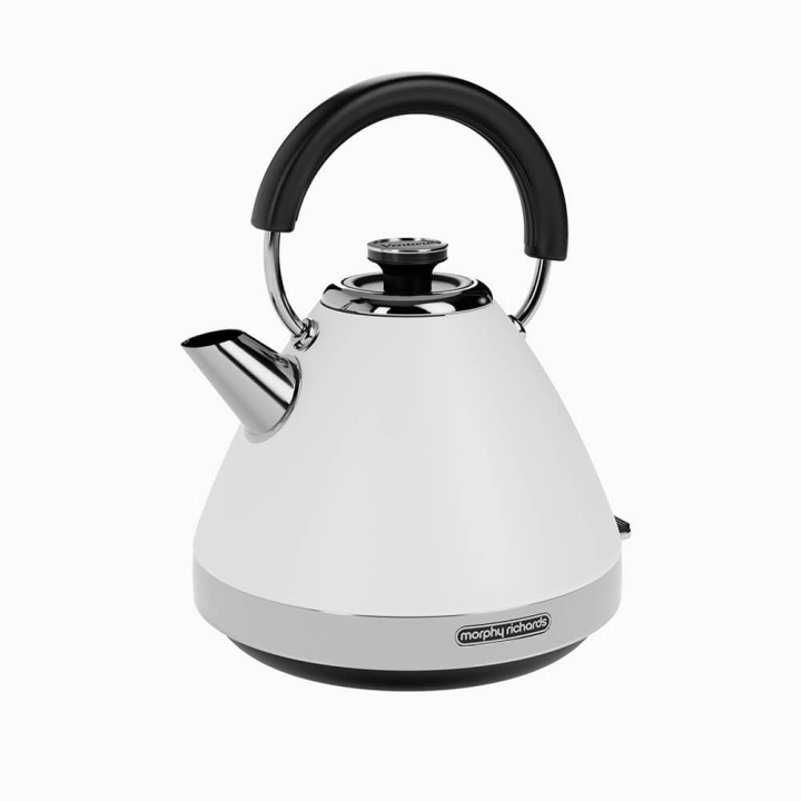 MORPHY RICHARDS Kettle Venture Pyramid White in de groep HUISHOUDEN & TUIN / Huishoudelijke apparaten / Water & Sap / Waterkokers bij TP E-commerce Nordic AB (C03898)