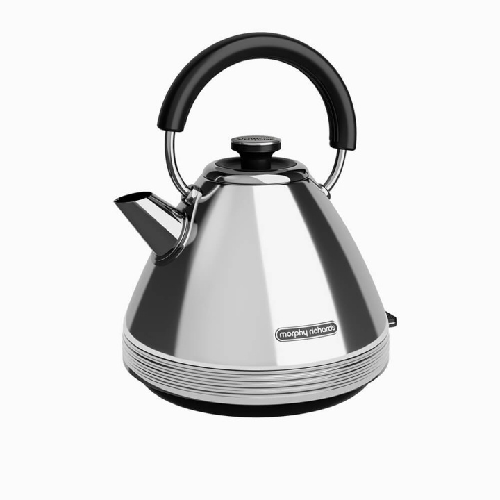 MORPHY RICHARDS Kettle Venture Retro Pyramid Polished in de groep HUISHOUDEN & TUIN / Huishoudelijke apparaten / Water & Sap / Waterkokers bij TP E-commerce Nordic AB (C03902)