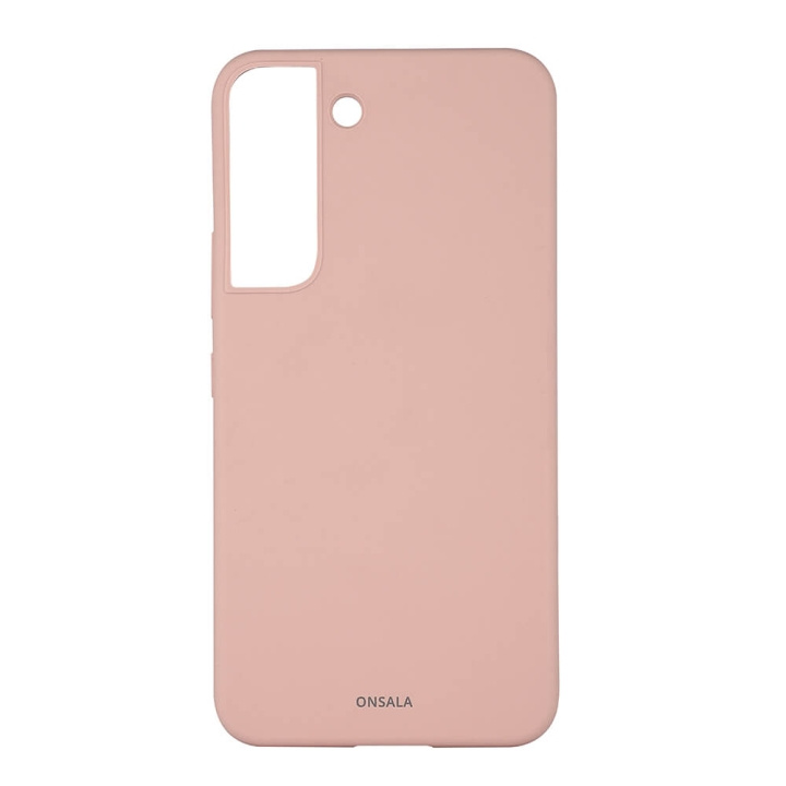 ONSALA Mobilcover Silicone Sand Pink Samsung S22 in de groep SMARTPHONE & TABLETS / Mobielbescherming / Samsung bij TP E-commerce Nordic AB (C03990)
