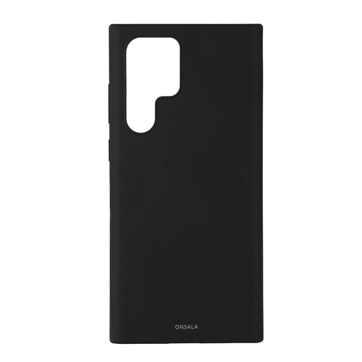 ONSALA Mobilcover Silicone Black Samsung S22 Ultra in de groep SMARTPHONE & TABLETS / Mobielbescherming / Samsung bij TP E-commerce Nordic AB (C03993)