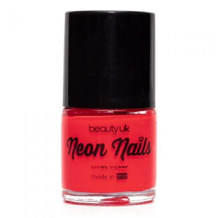 Beauty UK Neon Nail Polish - Coral in de groep BEAUTY & HEALTH / Manicure/pedicure / Nagellak bij TP E-commerce Nordic AB (C04102)