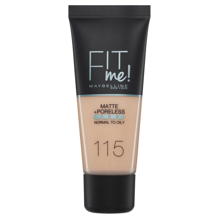 Maybelline Fit Me Matte + Poreless Foundation - 115 Ivory in de groep BEAUTY & HEALTH / Makeup / Make-up gezicht / Foundation bij TP E-commerce Nordic AB (C04313)
