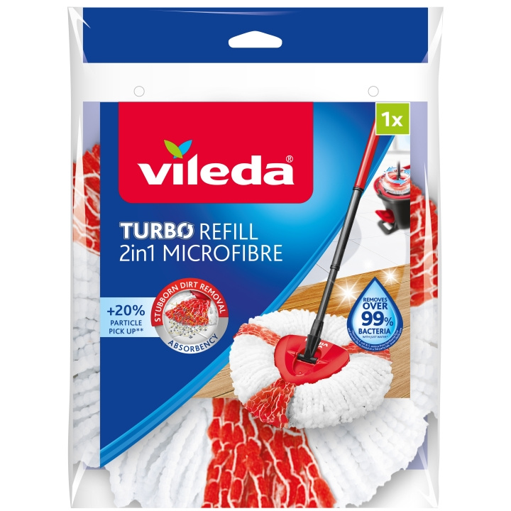 Vileda Turbo navulling 2 in 1 microvezel in de groep HUISHOUDEN & TUIN / Schoonmaakproducten / Overige schoonmaakaccessoires bij TP E-commerce Nordic AB (C04360)