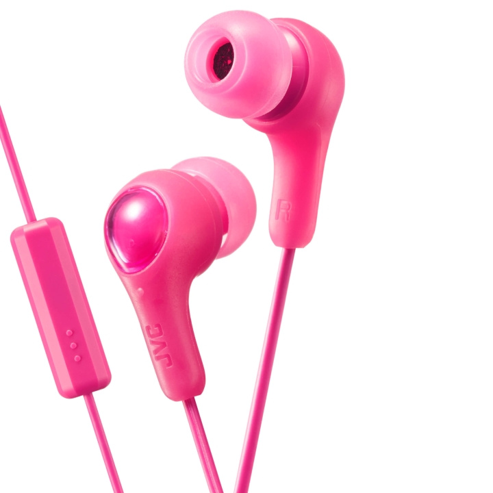JVC Gumy Plus in-ear headphones with Remote & Mic Punch Pink in de groep HOME ELECTRONICS / Audio & Beeld / Koptelefoon & Accessoires / Koptelefoon bij TP E-commerce Nordic AB (C04456)