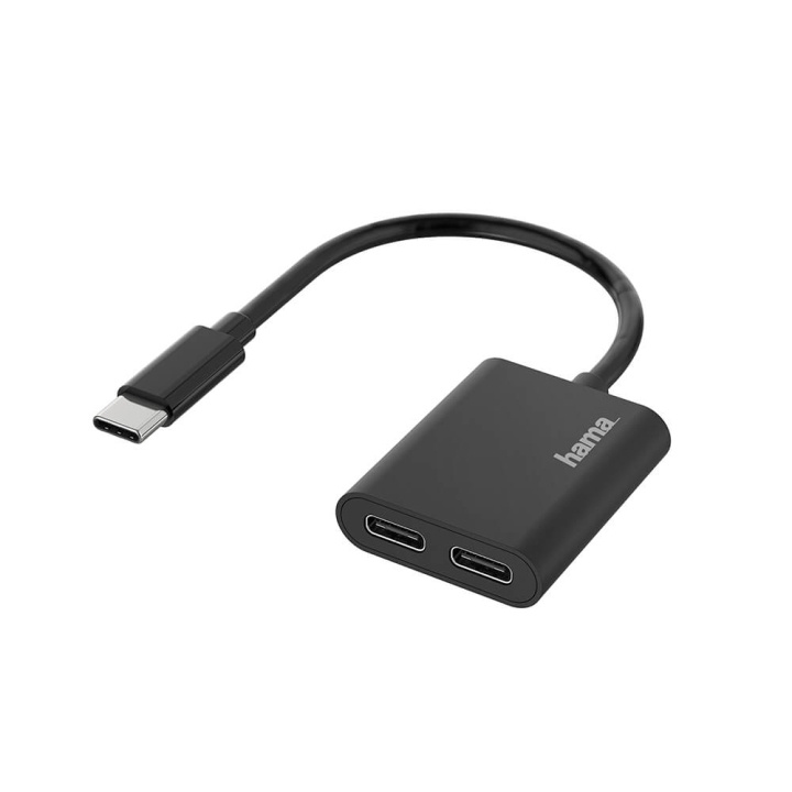 HAMA USB-C Audio/Charging Adapter 2-in-1 in de groep COMPUTERS & RANDAPPARATUUR / Computeraccessoires / USB-hubs bij TP E-commerce Nordic AB (C04471)