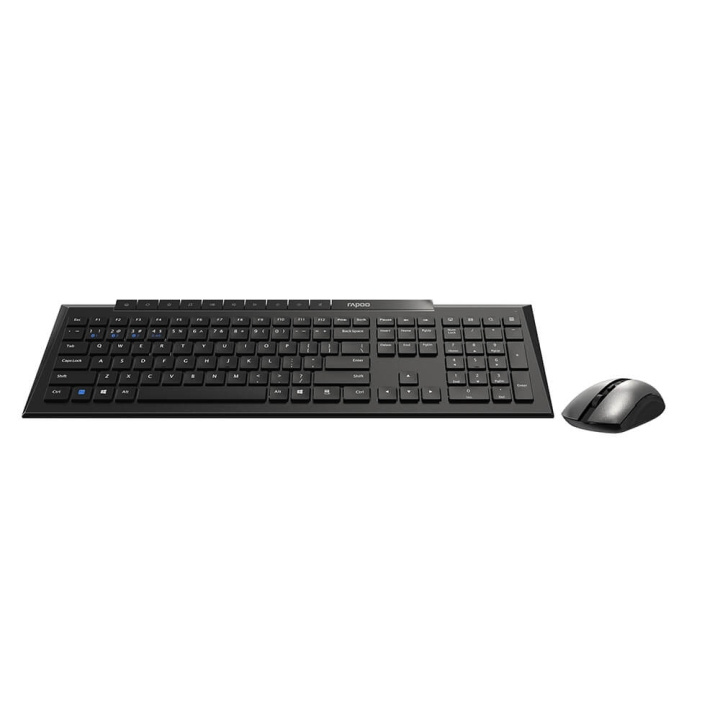 RAPOO Keyboard/Mice Set 8210M Multi-Mode Wireless Black in de groep COMPUTERS & RANDAPPARATUUR / Muizen en toetsenborden / Toetsenborden / Pakket bij TP E-commerce Nordic AB (C04497)