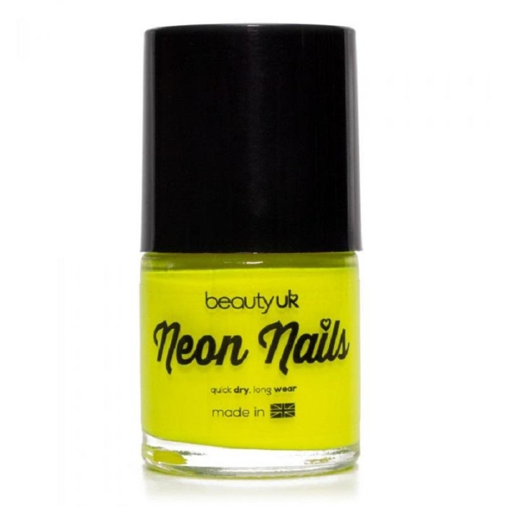 Beauty UK Neon Nail Polish - Yellow in de groep BEAUTY & HEALTH / Manicure/pedicure / Nagellak bij TP E-commerce Nordic AB (C04530)