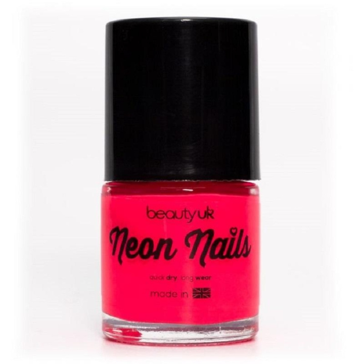 Beauty UK Neon Nail Polish - Pink in de groep BEAUTY & HEALTH / Manicure/pedicure / Nagellak bij TP E-commerce Nordic AB (C04531)