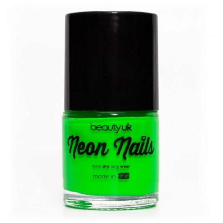 Beauty UK Neon Nail Polish - Green in de groep BEAUTY & HEALTH / Manicure/pedicure / Nagellak bij TP E-commerce Nordic AB (C04534)