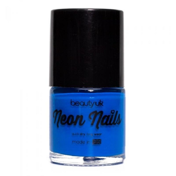 Beauty UK Neon Nail Polish - Blue in de groep BEAUTY & HEALTH / Manicure/pedicure / Nagellak bij TP E-commerce Nordic AB (C04535)